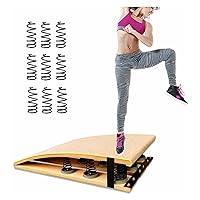 Hardwood Gymnastics Springboard Adult Vault Spring Board, for Home/Gym/Fitness Class/Practice Obstacle Courses, Holds Up 120 Kg