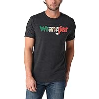 Wrangler Men's Western Crew Neck Short Sleeve Tee Shirt
