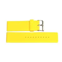 22MM Yellow Rubber Waterproof Sport Diver Watch Band Strap FITS Invicta