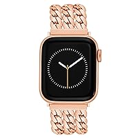 Anne Klein Fashion Chain Bracelet for Apple Watch Secure, Adjustable, Apple Watch Band Replacement, Fits Most Wrists