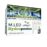 Miracle LED Hydroponics LED Indoor Grow Light Kit - Includes 3 Ultra Grow Blue Spectrum 150W Replacement Grow Light Bulbs & 1 3-Socket Corded Fixture with SproutMatic Timer (6-Pack)
