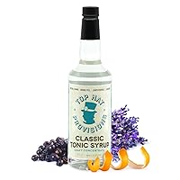 Top Hat Classic Tonic Syrup – 5x Natural Quinine Concentrate - 32oz bottle – Make Tonic Water at Home – Just add Seltzer Water