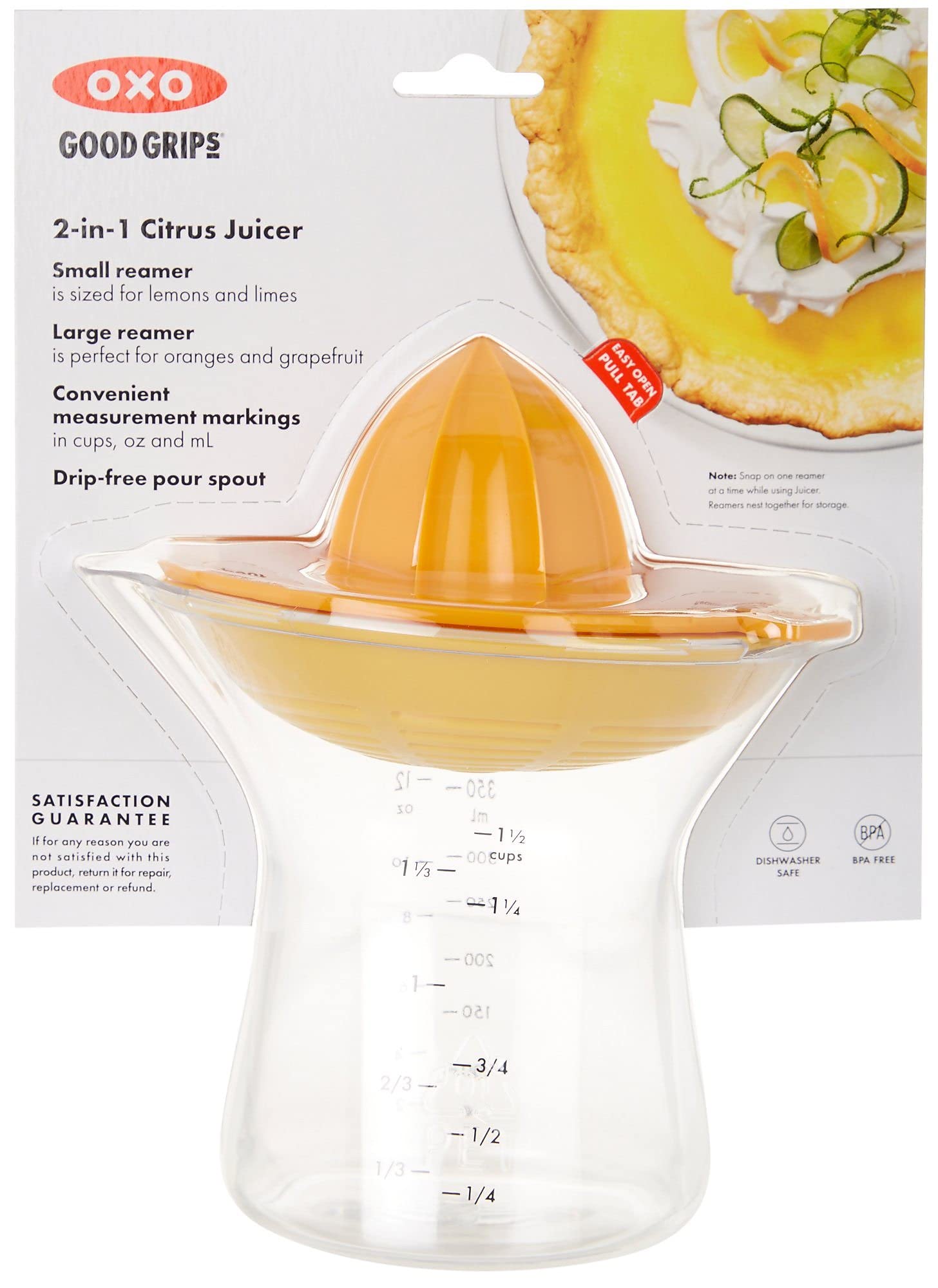 OXO Good Grips 2-in-1 Citrus Juicer, Orange