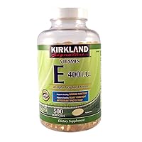 Vitamin E 400 Iu 500 Softgels Supports Healthy Immune
