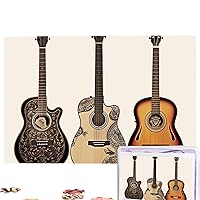 Guitar Puzzles 1000 Pieces Personalized Jigsaw Puzzles Photos Puzzle for Family Picture Puzzle for Adults Wedding Birthday (29.5