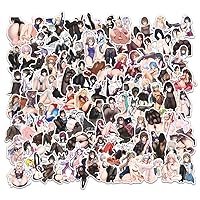 100Pcs Hentai Stickers for Adult Lewd Anime Girl Stickers Waterproof Vinyl Sexy Anime Stickers for Water Bottle Laptop Case Bike Luggage Skateboards Motorcycle Helmet Decals