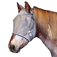 Derby Originals Reflective Mesh Fly Mask with 1 Year Warranty No Ears or Nose Cover