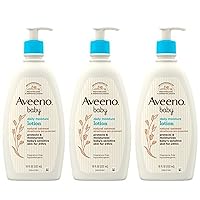 AVEENO BABY Daily Moisture Lotion with Colloidal Oatmeal & Dimethicone, 3 X 18 Fl. Oz, 54.0 Fl Oz (Pack of 3)