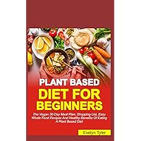 The Plant-Based Diet For Beginners: The Vegan 30 Days Meal Plan, Shopping List, Easy Whole Food Recipes & Healthy Benefits Of Eating A Plant Based Diet The Plant-Based Diet For Beginners: The Vegan 30 Days Meal Plan, Shopping List, Easy Whole Food Recipes & Healthy Benefits Of Eating A Plant Based Diet Kindle Paperback