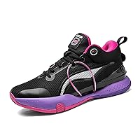 Men's Fashion Basketball Shoes Youth Indoor or Outdoor Professional Competition Training Sneakers Women's Anti-Slip Jogging Tennis Sneakers