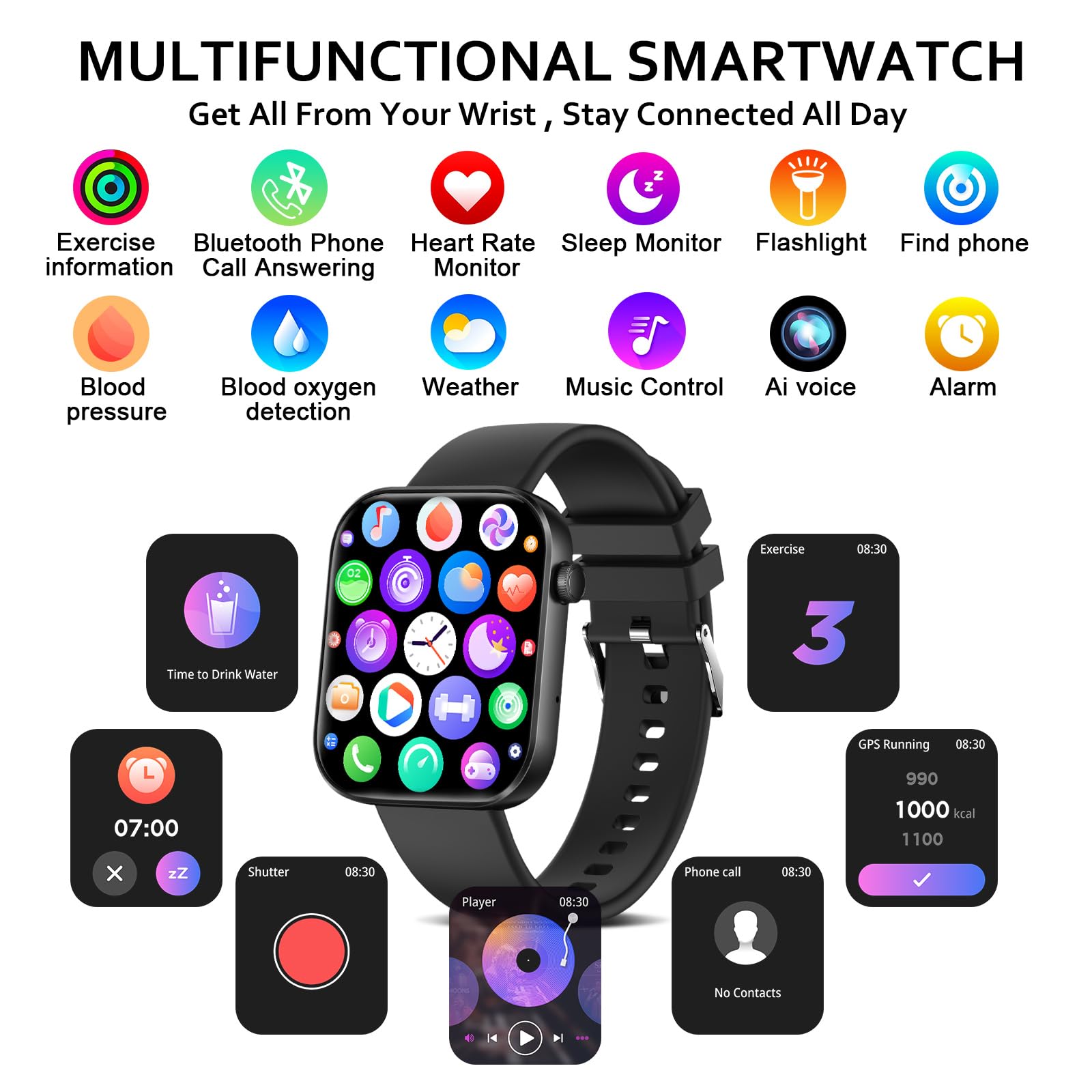 Smart Watch(Answer/Make Call), 2023 Newest 1.96
