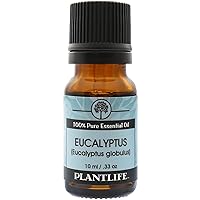 Plantlife Eucalyptus Aromatherapy Essential Oil - Straight from The Plant 100% Pure Therapeutic Grade - No Additives or Fillers - 10 ml