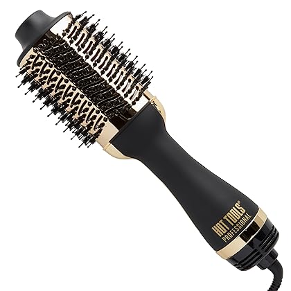 Hot Tools 24K Gold One-Step Hair Dryer and Volumizer | Style and Dry, Professional Blowout with Ease