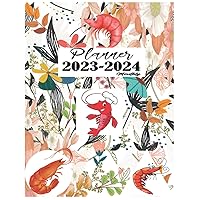 Shrimp Gift : 2023-2024 Monthly Planner: Shrimp lover 2 (Two) Years Planner for Personal Planning Agenda For Daily, Monthly, Organizer, Appointment ... Calendar from January 2023 to December 2024