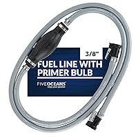 Five Oceans 3/8-Inch Outboard Motor Boat Fuel Line for OMC/Johnson/Evinrude, 6-Foot Long, Leakproof, Reinforced EPA/CARB, Compatible Ethanol Blended Fuel - FO4281