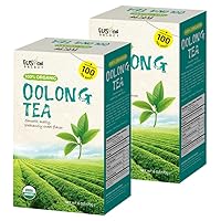Fusion Select 200 Counts Organic Oolong Tea - Smooth, Mildly Sweet Flavor - Relaxing & Calming Fresh Herbal Drink - Instant Blend, Just Steep In Hot Water - Individually Packaged Tea Bags