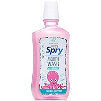 Spry Kids Mouthwash, Xylitol Oral Rinse, Bubble Gum - 16 fl oz (Pack of 1)