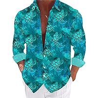 Hawaiian Shirts for Men Funny Polyester Summer Tees Beach Oversized Button Up Retro Hiphop Multicolored Sweatshirts
