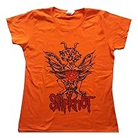 Slipknot Winged Devil (Back Print) Junior Top Orange