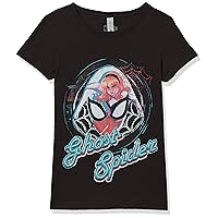 Marvel Little, Big Classic Ghost Spider Icon Girls Short Sleeve Tee Shirt