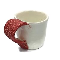 Big Ceramic Pottery Coffee Mug for Breakfast or Tea Handmade