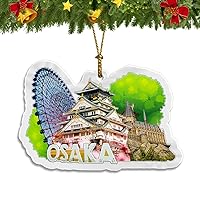 Osaka Japan Christmas Ornament Acrylic Christmas Tree Pendant Decorations Classic Travel Souvenir Gift Collection -1149