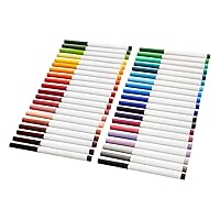 Crayola Super Tips Marker Set (120ct), Kids Washable Markers, Scented Marker Set, Holiday Gift for Kids, Bulk Markers, Thick & Thin [ Exclusive]