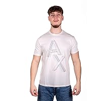 Emporio Armani Men's Regular Fit Pima Cotton Large Ax Logo Tee