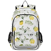ALAZA Lemon Fruits Flowers Leaves Backpack Daypack Bookbag