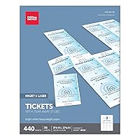 Office Depot(R) Laser/Inkjet Tickets, Pack Of 440 Tickets