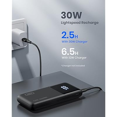 INIU Portable Charger, 45W USB C Power Bank Fast Charging with 15000mAh PD  QC External Phone Battery Pack for iPhone 15 14 13 12 11 Pro Max X iPad