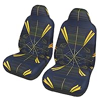 Multidimensional Space Car seat Covers Front seat Protectors Washable and Breathable Cloth car Seats Suitable for Most Cars