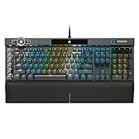 Corsair K100 RGB Optical-Mechanical Wired Gaming Keyboard - OPX Switches - PBT Double-Shot Keycaps - Elgato Stream Deck and iCUE Compatible - QWERTY NA Layout - Black