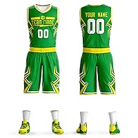 Custom Men Youth Basketball Jersey Shorts Sports Shirts Uniform Printed Name Number Big Size