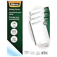 Fellowes 52089 Binding Presentation Covers, 8mil, Letter, 100 Pack, Clear