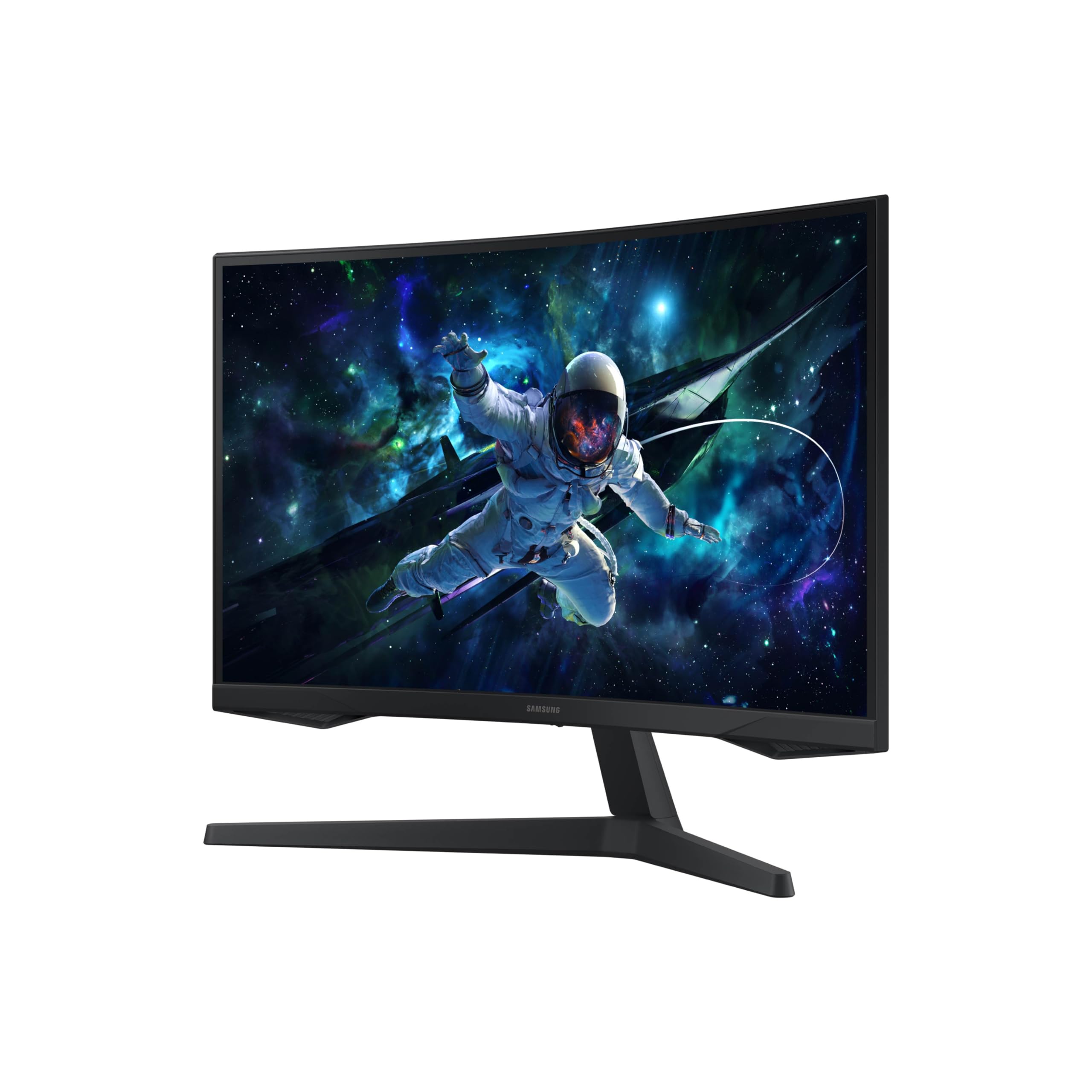 SAMSUNG 27-Inch Odyssey G55C Series QHD 1000R Curved Gaming Monitor, 1ms(MPRT), HDR10, 165Hz, AMD Radeon FreeSync, Eye Care, LS27CG552ENXZA, 2024