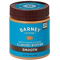 Barney Butter Almond Butter, Smooth, 10 Ounce Jar, Skin-Free Almonds, No Stir, Non-GMO, Gluten Free, Keto, Paleo, Vegan