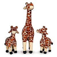 Ice King Bear Giraffe Mom and Baby Stuffed Animals Bulk Set Zoo Wild Animals