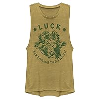Fifth Sun Marvel Classic Avengers No Luck Just Skill Women's Muscle Tank