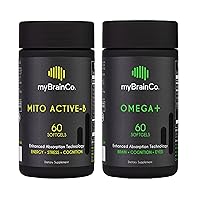 Vitamin B for Healthy Energy and Calming Herbal Supplements - Mito Active-B (60 Capsules) for Mitochondrial Energy + Sleep Well (60 Capsules) for Rest and Relaxation Support