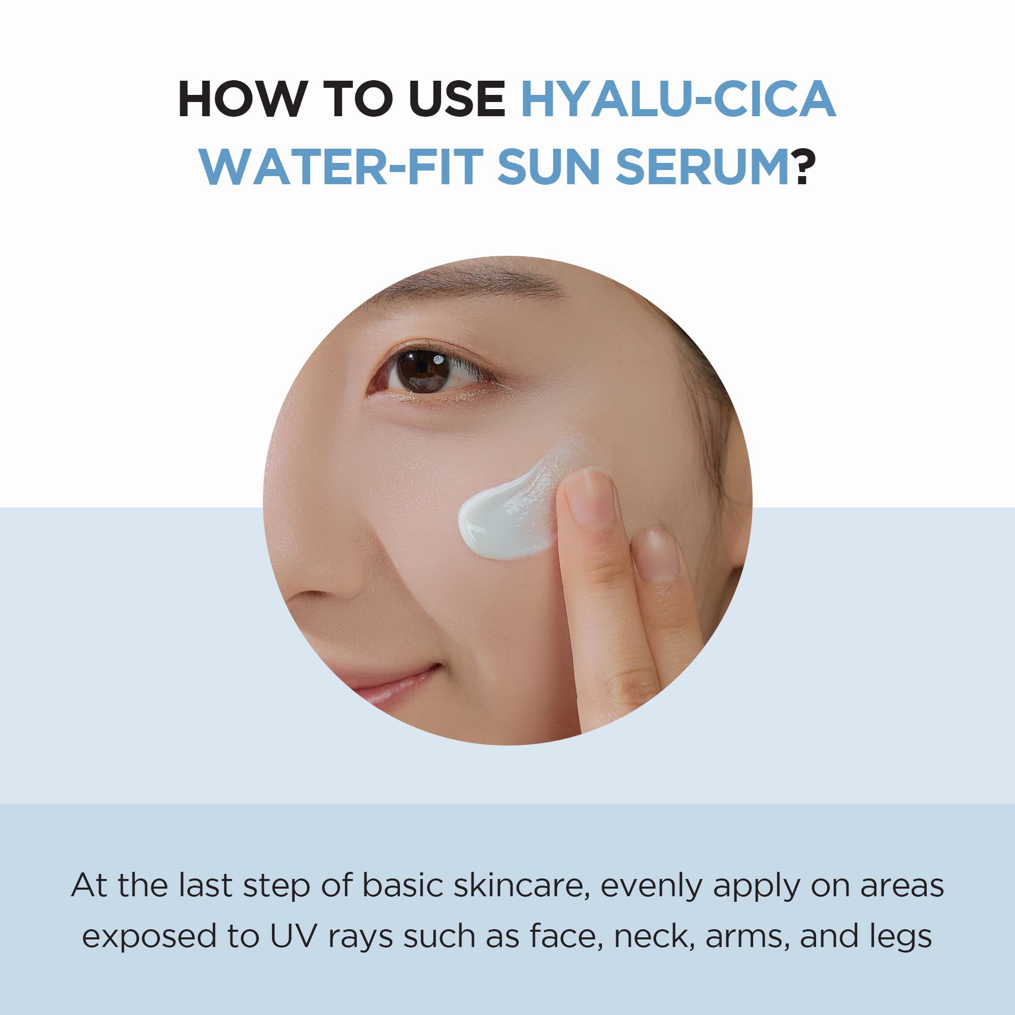 SKIN1004 Hyalu-CICA Water-fit Sun Serum (Sun Serum, 1 Pack)