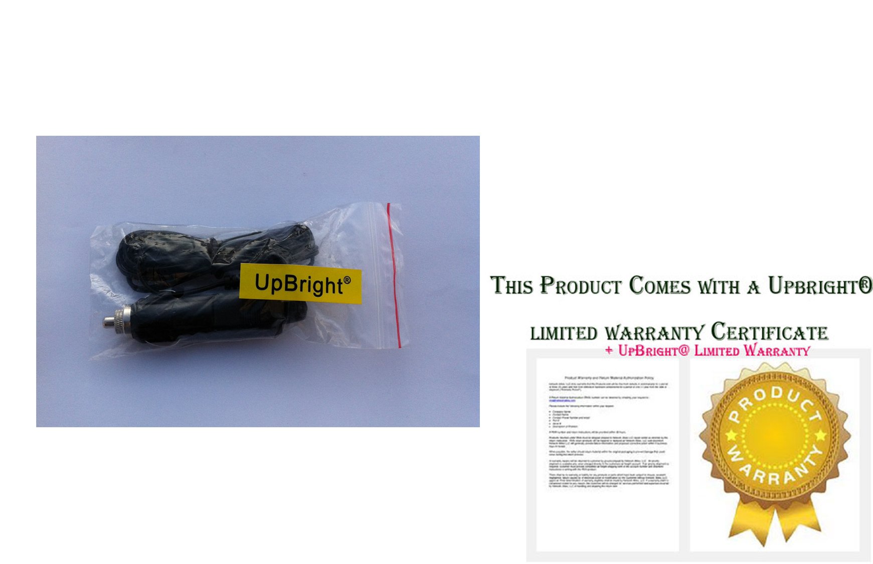 UpBright New Car DC Adapter Compatible with Disney DVD Player C7100DP P7100PD C7100PDE D7500PDP APX920A D7500PD D 7500 PDD D7000PD D7500PDD D7500PDD Auto Vehicle Boat RV Cigarette Lighter Power Supply