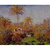 14 Famous Paintings - Small Country Farm in Bordighera Claude Monet - Handmade Oil Art on Canvas -07, 50-$2000 Hand Painted by Art Academies' Teachers