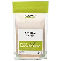 Banyan Botanicals Amalaki Powder – Organic Amla Powder – Nourishing, Gently Cleansing, Supports The Immune System & Promotes Healthy Energy* – 1/2lb. – Non GMO Sustainably Sourced Vegan