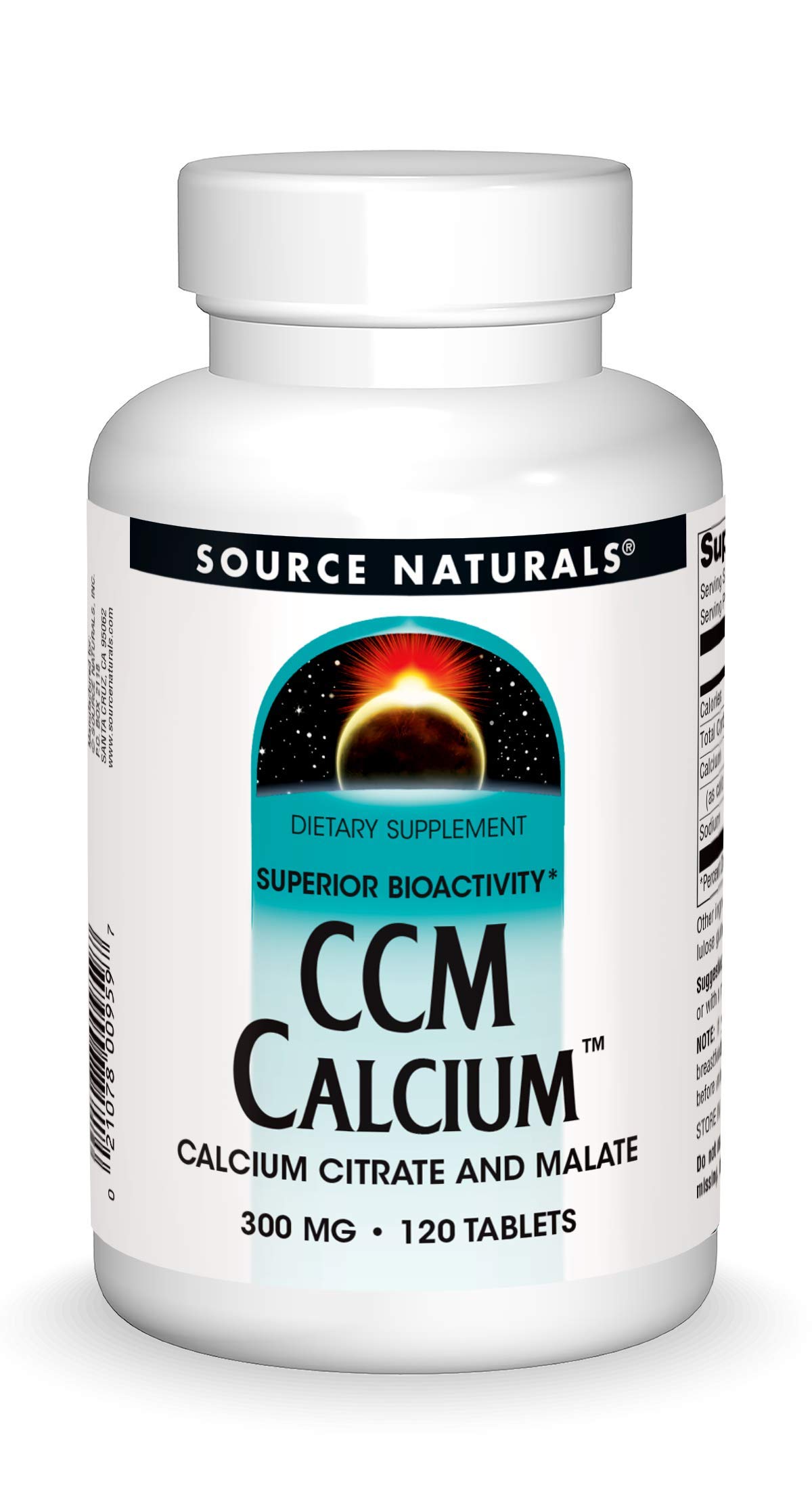 Source Naturals CCM Calcium -- 300 mg - 120 Tablets