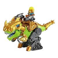 TREASURE X Dino Gold Battle Rex Dino Dissection. 16 Level of Adventure. Dissect The Dino, Save The Hunter and Ride The Mega Sized Dino with Launchers Into Battle Medium