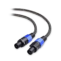 Cable Matters Premium Braided 12AWG Speaker Cable 3 ft Compatible with Speakon NL4FC Port