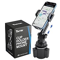Cell Phone Cup Holder Car - 2023 Cup Holder Phone Holder - 360° Rotatable Cup Phone Holder for Car Cup Holder Phone Mount - Phone Cup Holder for Car iPhone Works with Small and Large 7
