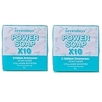 2 Bars SevenDays by Her Skin POWER SOAP for Face & Body, 80g