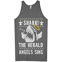 Threadrock Men's Shark! The Herald Angels Sing Tank Top